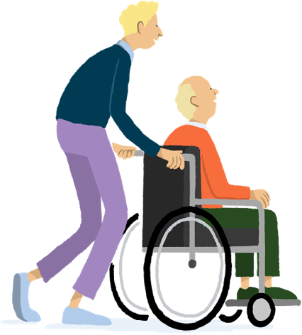 ALS-Man-Pushing-Elderly-Man-Wheelchair-Illustration 